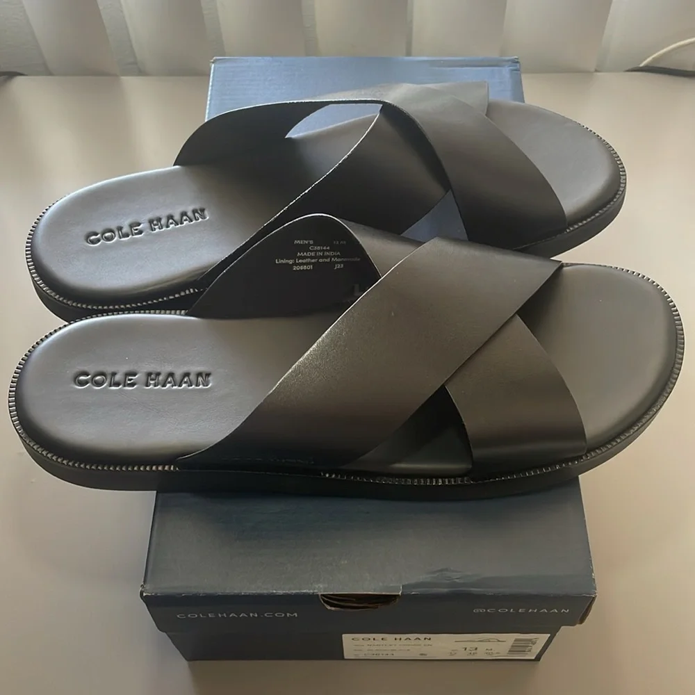 Cole Haan Nantucket Cross Men Sandals- size 13